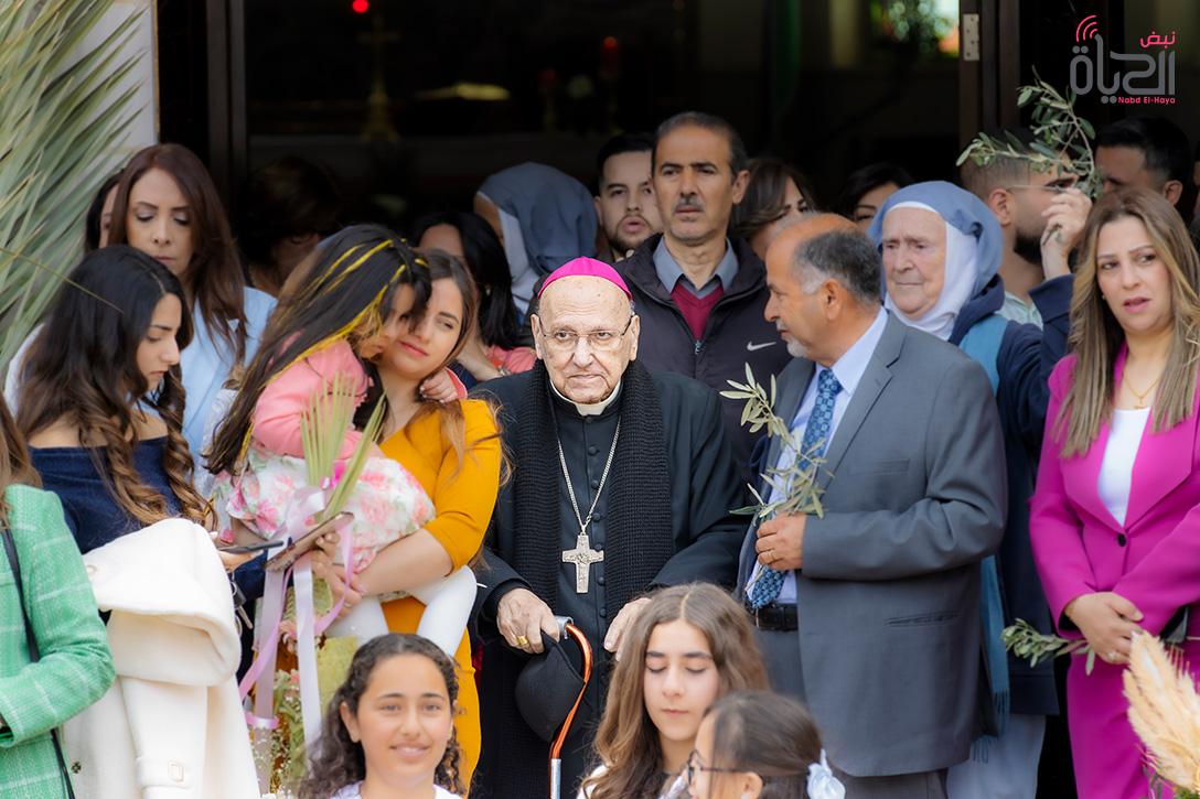 أحد الشعانين كنيسة اللاتين في الطيبة